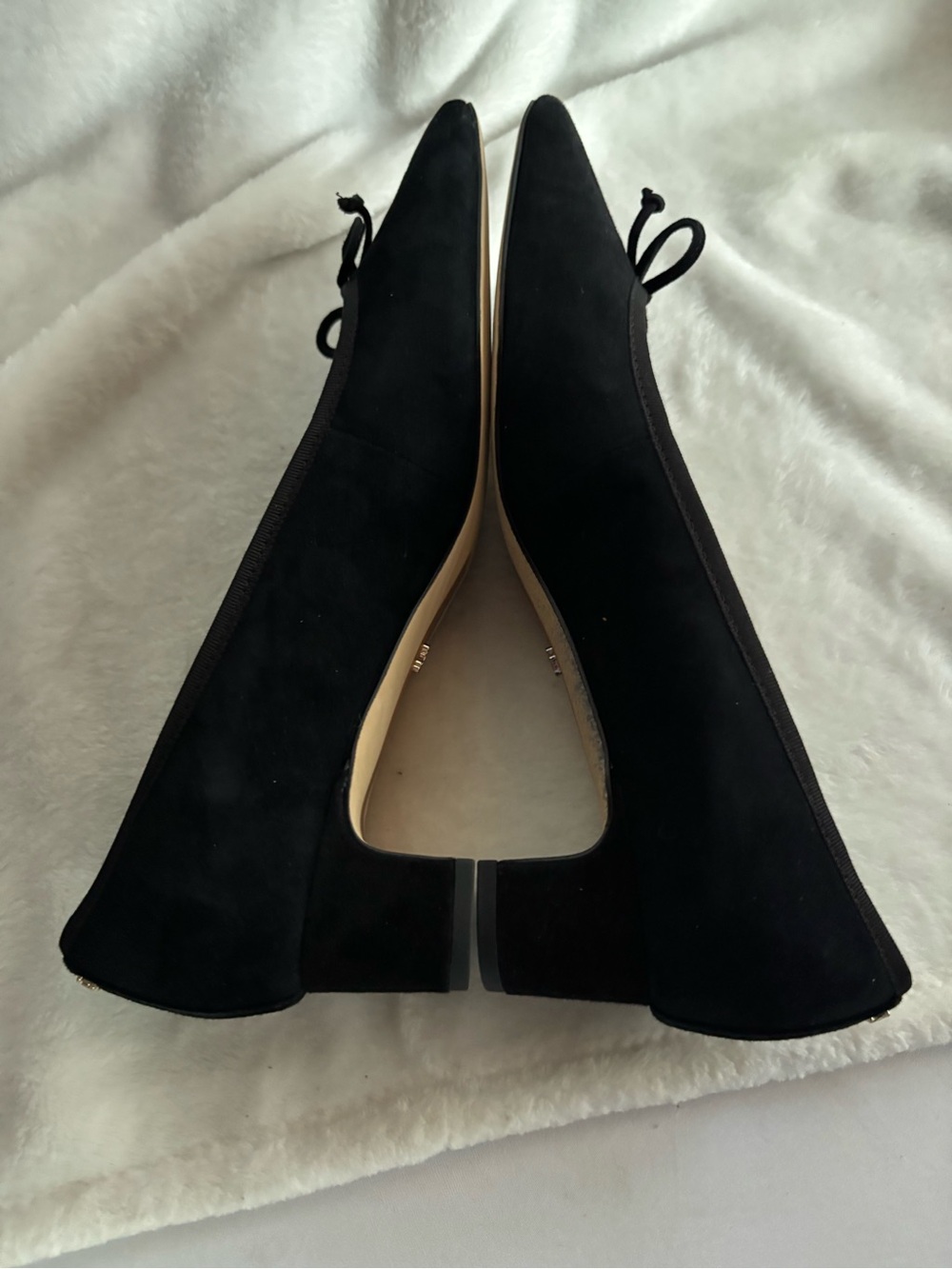 Sam Edelman Rinda Pointed Almond Toe Ballet Low Heel Pumps Black Size 10 - Picture 6 of 14